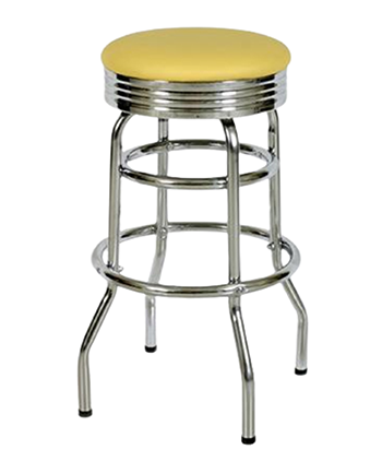 Retro Double Ring Bar Stool